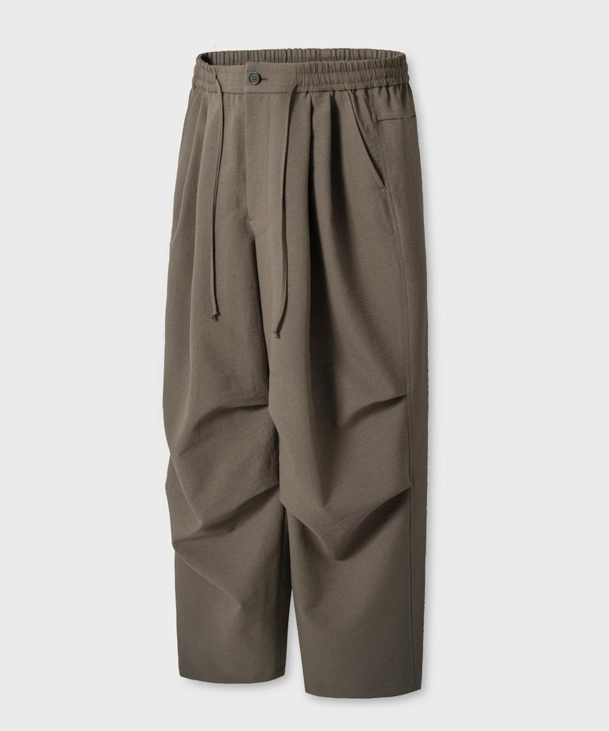 NONBLANK Loose Straight Fit String Pants_Beige