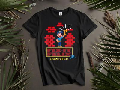 Posso Ripararlo Felix Wreck Ralph Felpa Maglietta Uomo Donna Unisex AD1013