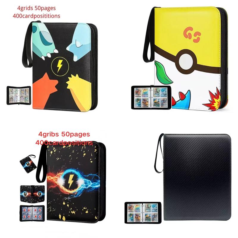 - Anime 400PCS Card Binder Photocard PU Zipper Photo Album Carte Holder Toys Collection Folder Letters Cards Hobby