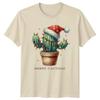 Merry Cactmas Cactus Christmas Holiday Unisexs TShirt Unisexs Tee Graphic Top