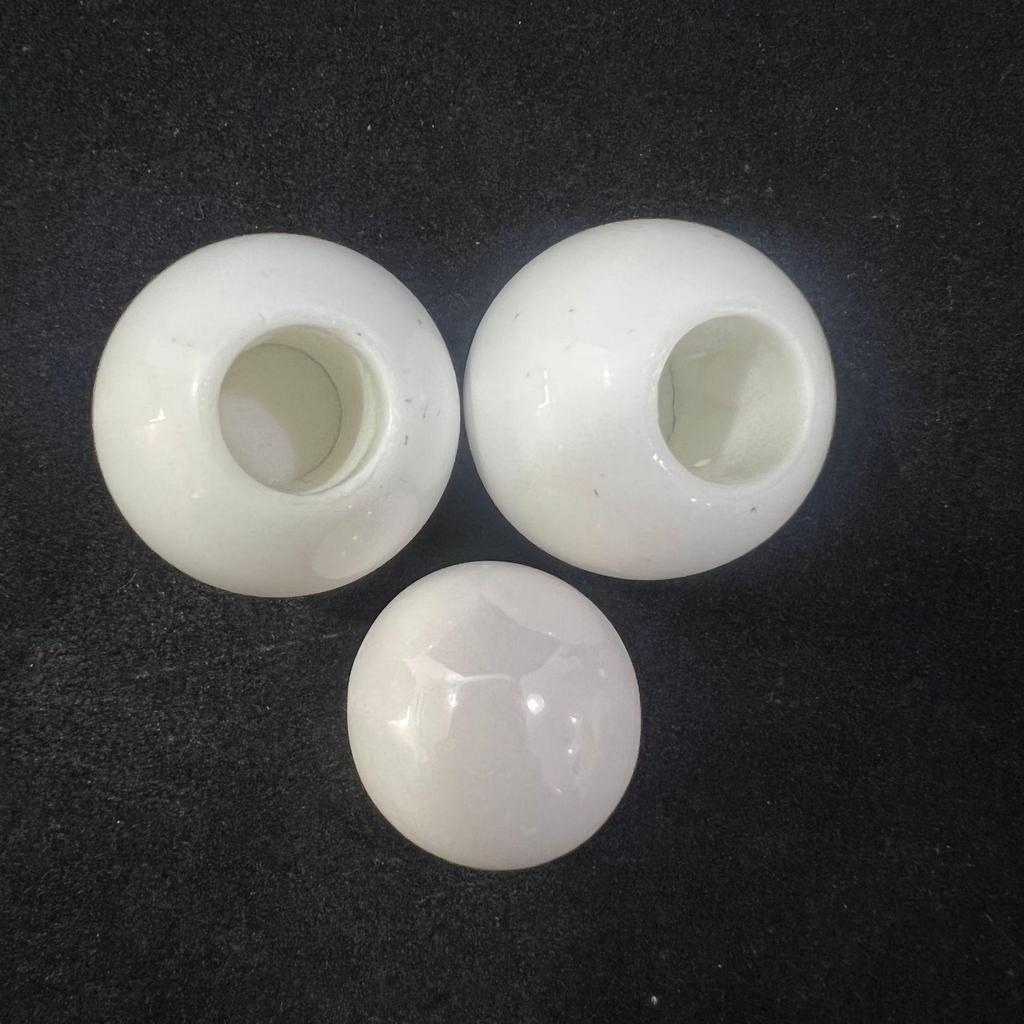 Smooth Glazed Aluminum Ceramic Sphere Handle for Drawers