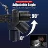 4-LED Zoomable Headlamp -Rechargeable Head Light Portable Work Light for Fishing/Hiking,Handsfree Torch for Adventure/Emergency,