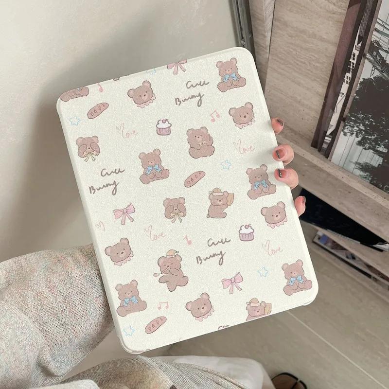 360 Degree Rotation Smart Cover for Samsung Tab S7 S8 S9 11 Plus S10 S9 12.4 Inch Pencil Case for Tab A9 8.7" Plus 11"  Cartoon