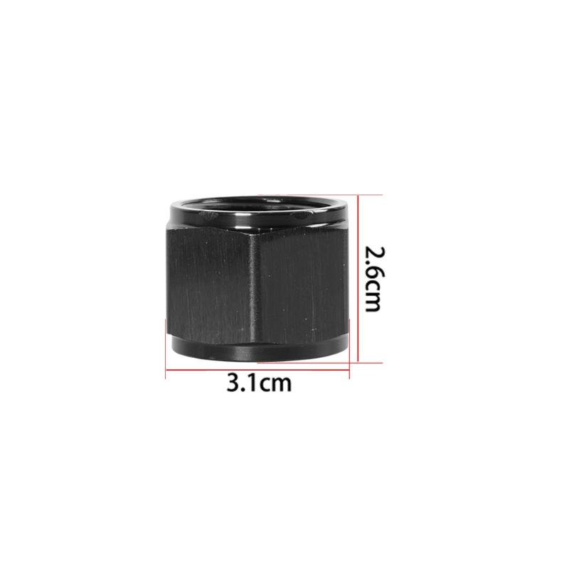AN Hardline Tube Nut & Sleeve Adapter 1Pcs High Precision Aluminum Fits 4AN AN6 AN8 AN10 AN12 for Turbo Oil Line Setup