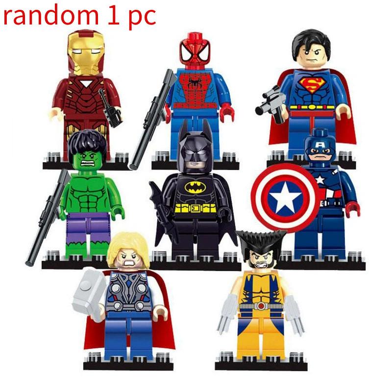 8 Sets Super Heroes Avengers Mini Figures Minifights Movie Merchandise