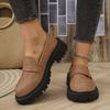 Fashion Womens Loafers Shoes Autumn Round Toe Casual Female Sneakers Flats Slip-on Clogs Platform Fall Summer Comfortable Big Size Dress