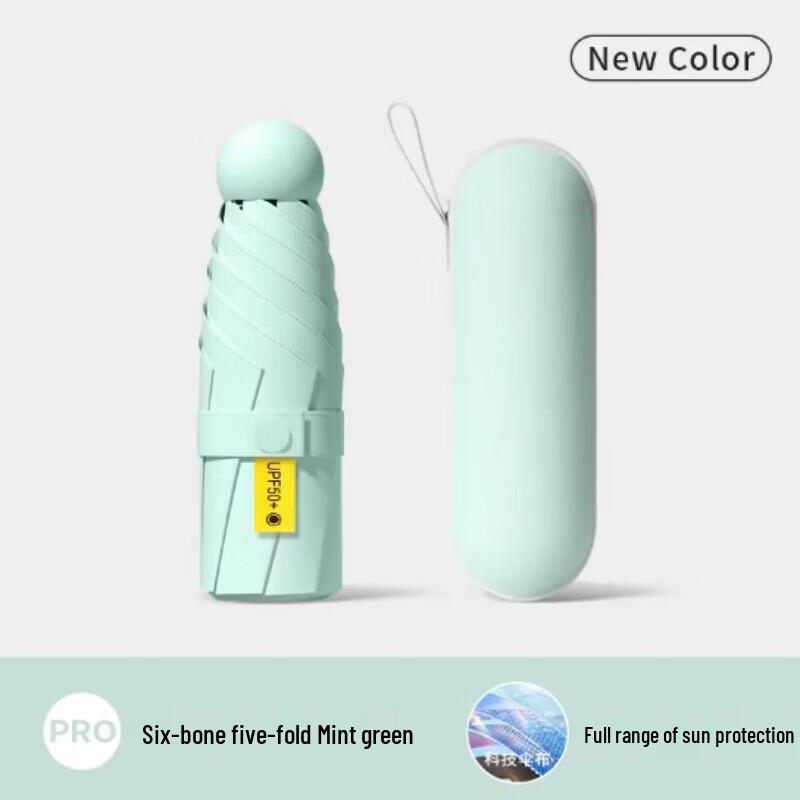 GUAIKEAI Portable Folding Travel Umbrella