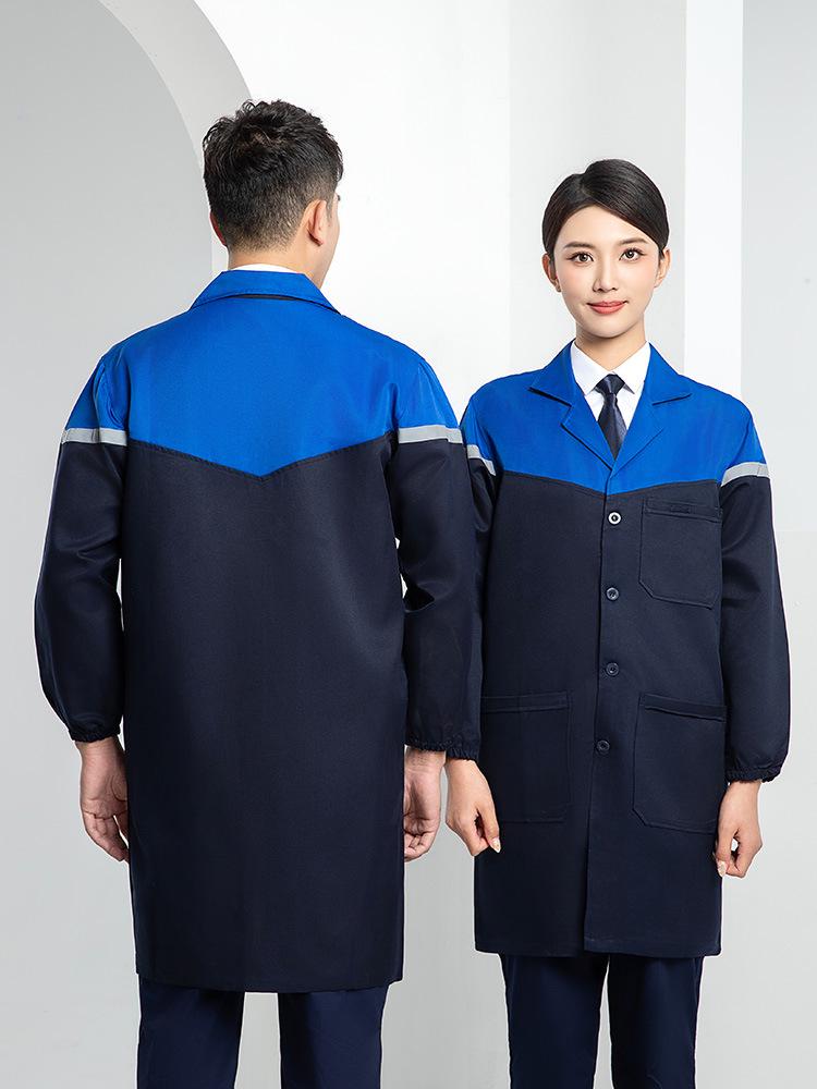 Custom Printed Wear-Resistant Lab Coat - High-Quality, Dirt-Resistant Workwear for Workshops and Factories