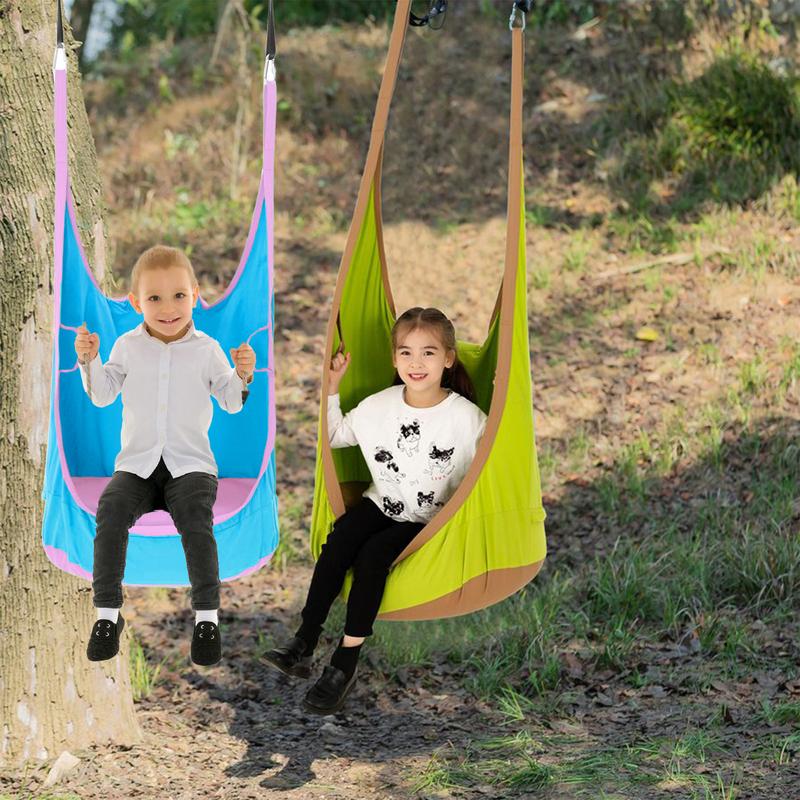 Kids Pod Swing Seat Bag Sensory Swings Kids Pod Swing Seat Portable Hammock Chair Inflatable Hammock Swing With Cushion