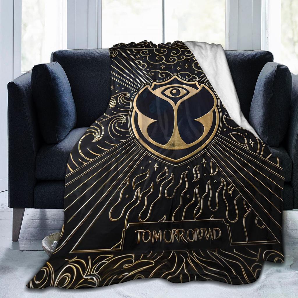 Tomorrowlands Blankets Coral Fleece Plush Winter Multi-function Warm Throw Blanket for Sofa Office Bedding Throws