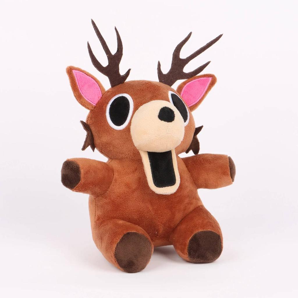 New 99 Nights In The Forest Black Cat Plush Cute Pink Baby Deer Stuffed Doll Funny Blue Owl Red Goat Plush Toy For Kid Gifts