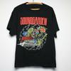 1991 Soundgarden US Tour T-Shirt Vintage Unisex Black Cotton Tee