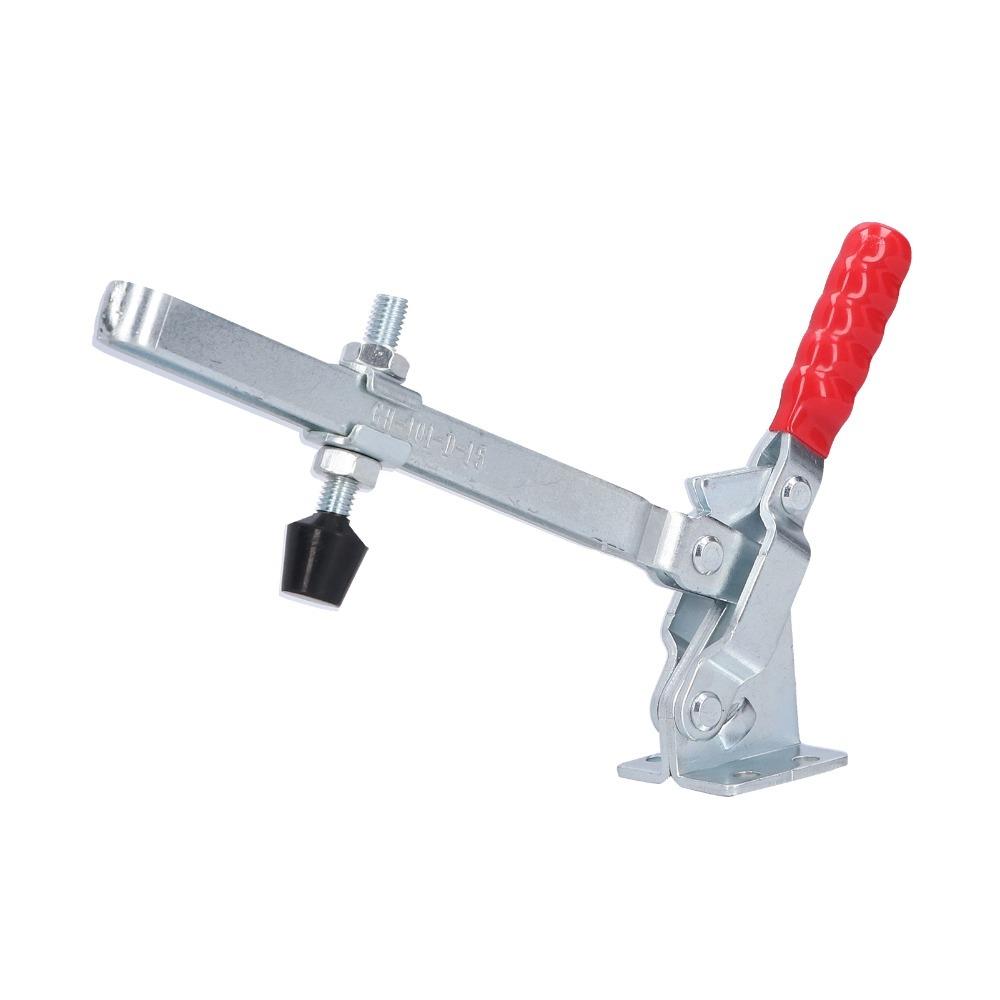 Silver Fixture Clamp Carbon Steel Vertical Toggle Clamp Heavy Toggle Clamp Woodworking