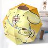 Pompompurin,Ice Cream Automatic Umbrella-Foldable, Durable 8-Bone Design, Compact and Stylish, Great for Camping, Halloween, Christmas, Moth