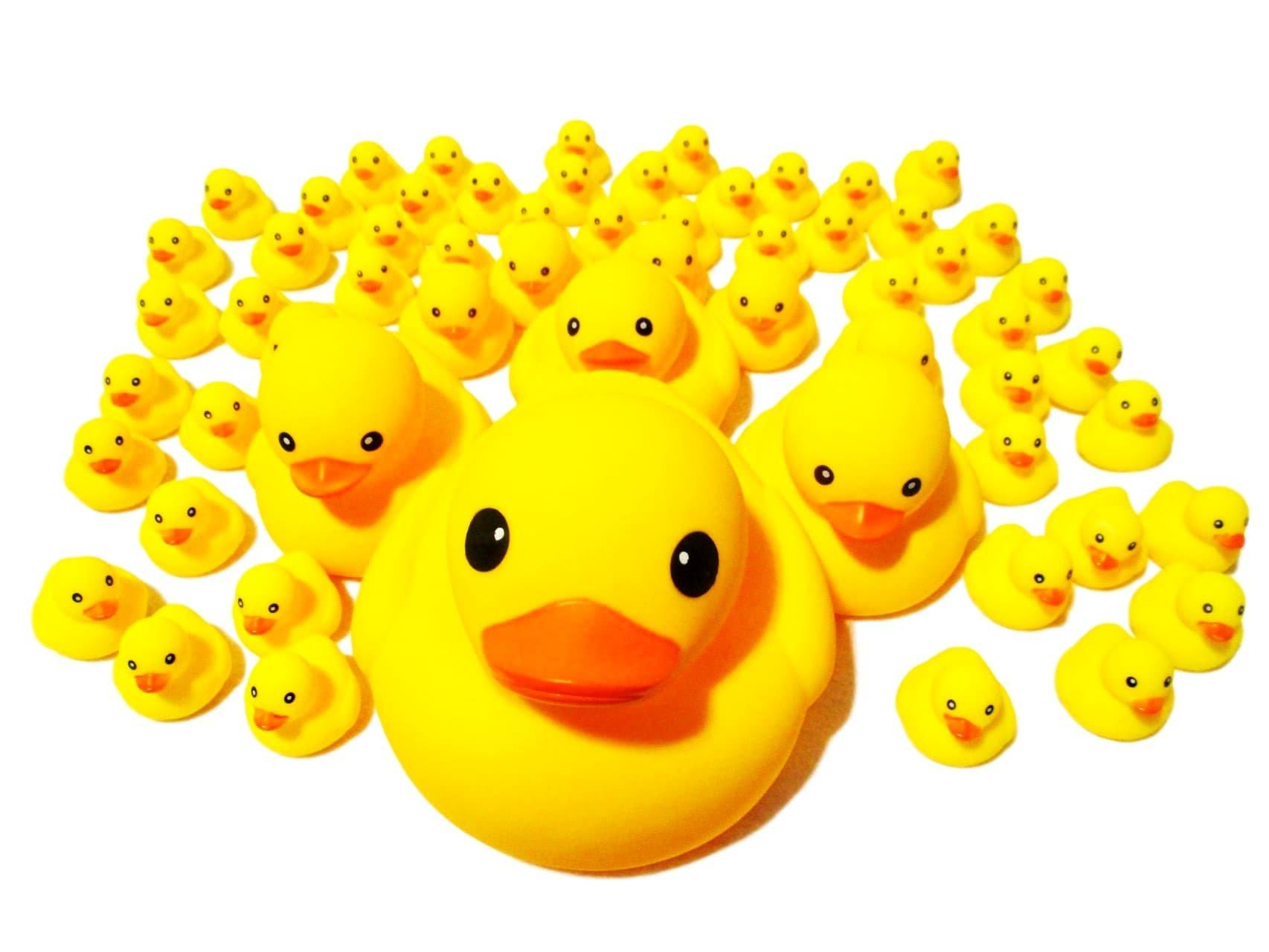 

Игрушки для ванной Ducky с бонусом (63 штуки)