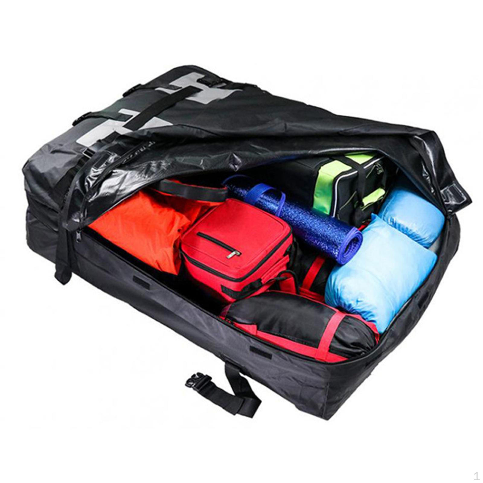 

Waterproof Car Rooftop Carrier Bag with Straps Weatherproof Luggage for Rack