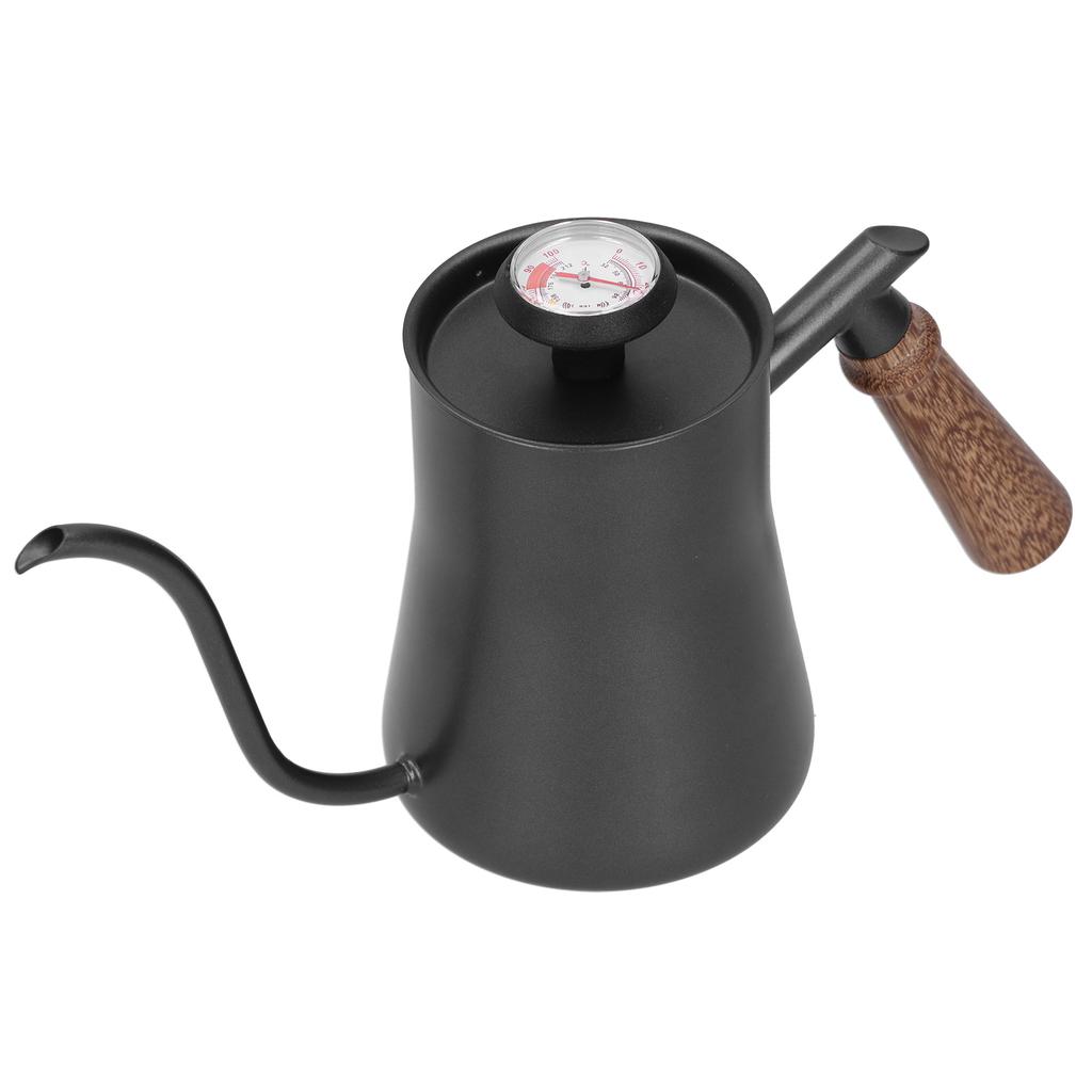 Coffee Pot 650ml Stainless Steel   Narrow Spout Coffee Kettle with Thermometer