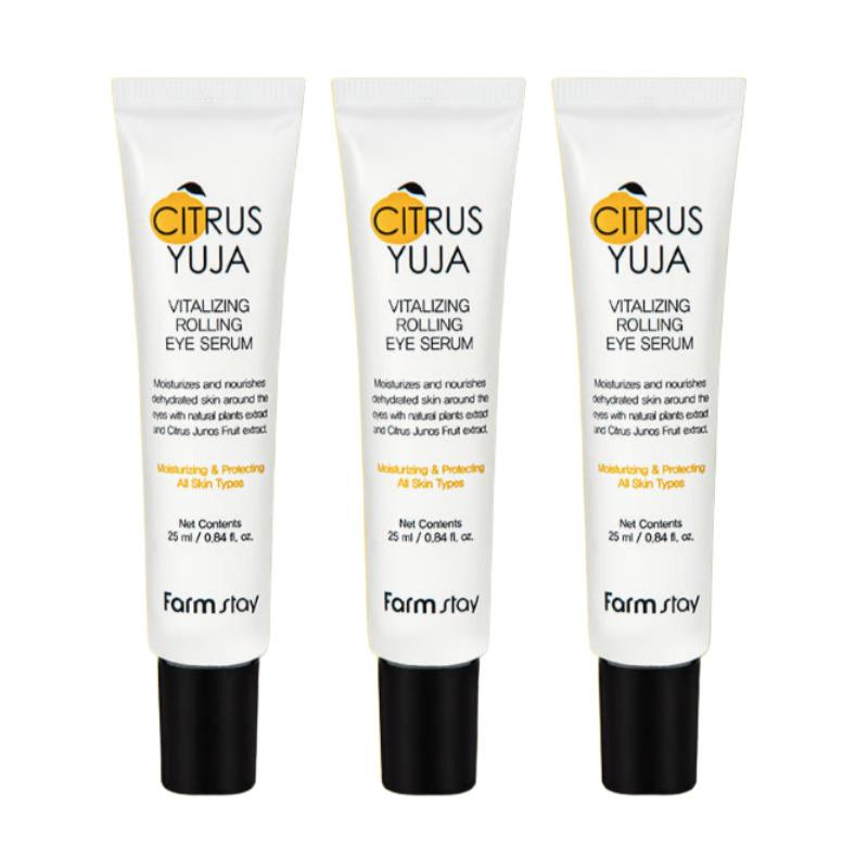 

Farmstay Citrus Yuja Vitalizing Rolling Eye Serum 25ml × 3