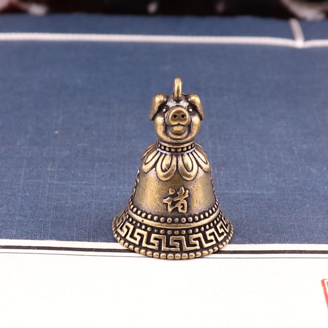 

Брелок и колокольчики из латуни в китайском стиле со знаками зодиака – Ретро дизайн с двенадцатью животными