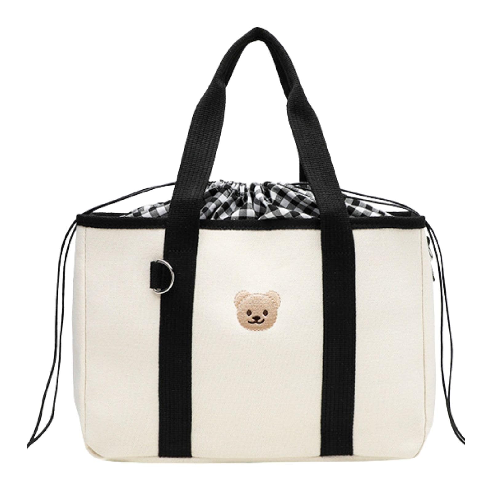 

Сумка для мамы Harujio, Сумка-тоут на плечо, Сумка для мамы 2-в-1, Сумка через плечо, Сумка, Большой объем, Легкая, Компактная, Черно-белая,