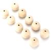 10pcs Craft Beads Round Wood Color MultiPurpose Wooden Beads Bulk with Hole for DIY Handicraft Decoration Gift