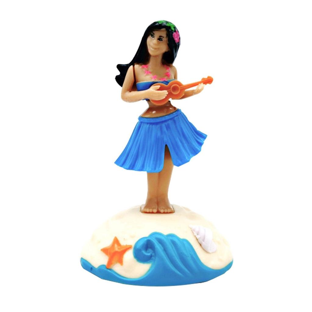 Hawaiian Swing Grass Skirt Bobblehead Car Ornament Cartoon Gift Children's Toy Car Decoration