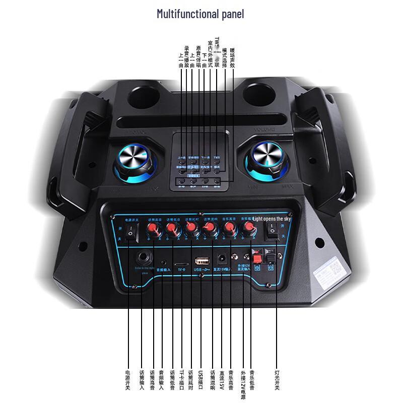 SAST SA-162 12-inch Portable Outdoor KTV Trolley Speaker