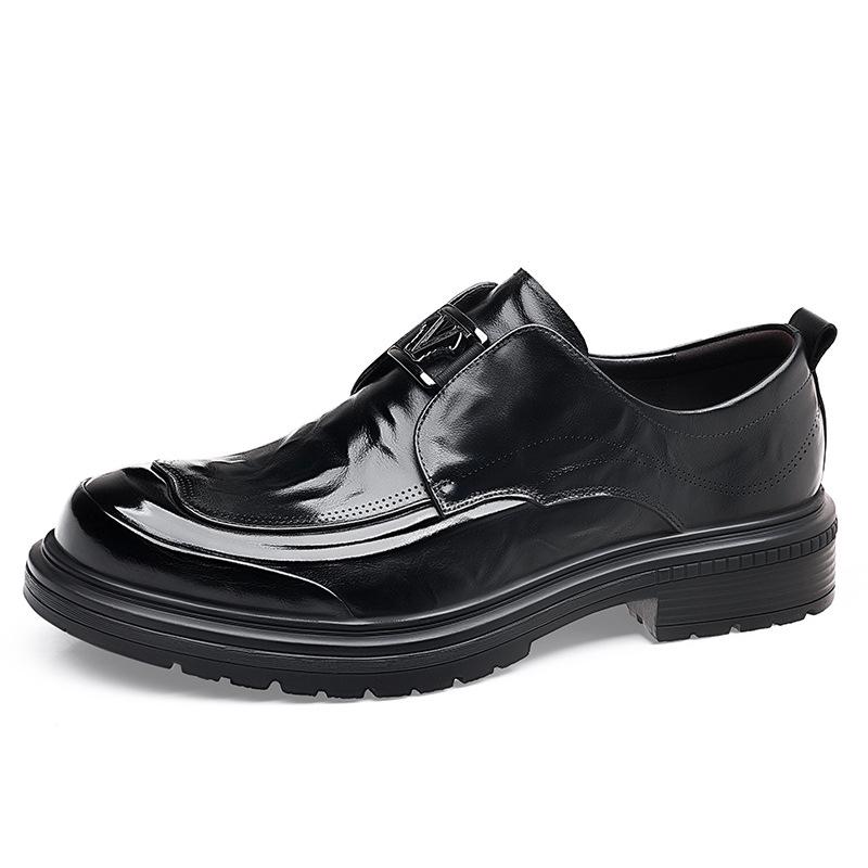 

Men s Genuine Leather Slip-On Formal Shoes for Business, Office, and Weddings 42