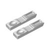 Uxcell 2pcs Chopstick Rests 304 Stainless Steel 10.5cm X 2cm X 1.3cm for Home Kitchen Utensil Spoon Fork Teaspoon Dining Tool Rest Silver Rustproof