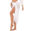 Einfarbiger Bikini-Überwurf Schnelltrocknender Sarong Strandtuch für Damen Meeresurlaub