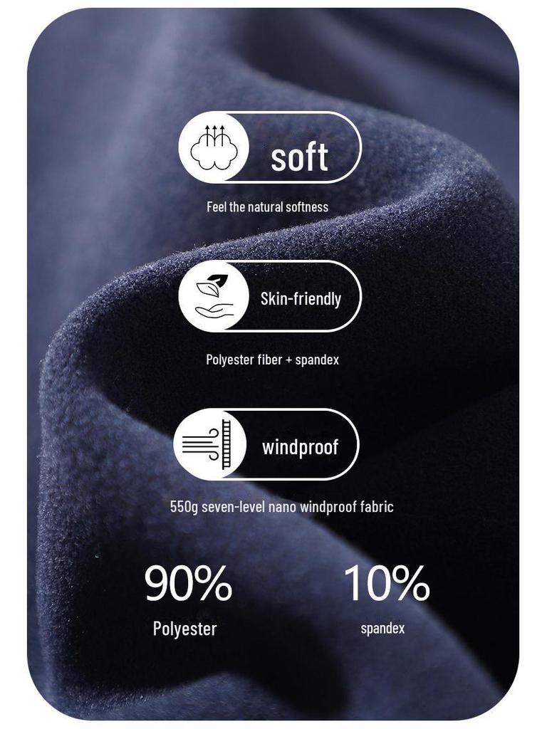 Kids' Seven-Level Windproof Velvet Sweatpants - Korean Style for Autumn/Winter