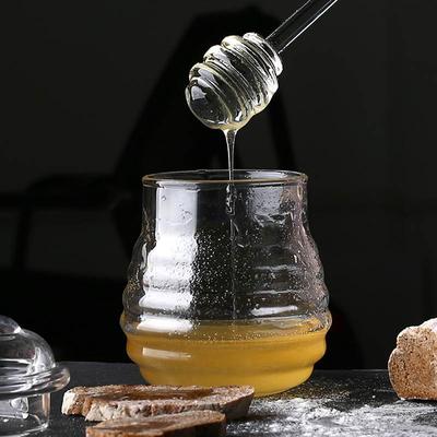 Szklana łyżka do miodu Długa rączka Przezroczysty kij do łyżki do kuchni Trwałe bezpieczne narzędzie