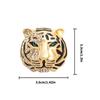 Broche Animale Vintage Corsage Aspect Alliage Métallique Finition Détails Strass pour Style Veste ou Foulard