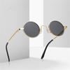 Retro Round Frame Sunglasses Women Men Metal Punk Sun Glasses Steampunk Vintage Goggles Outdoor Driving Unisex UV400 Eyeglasses