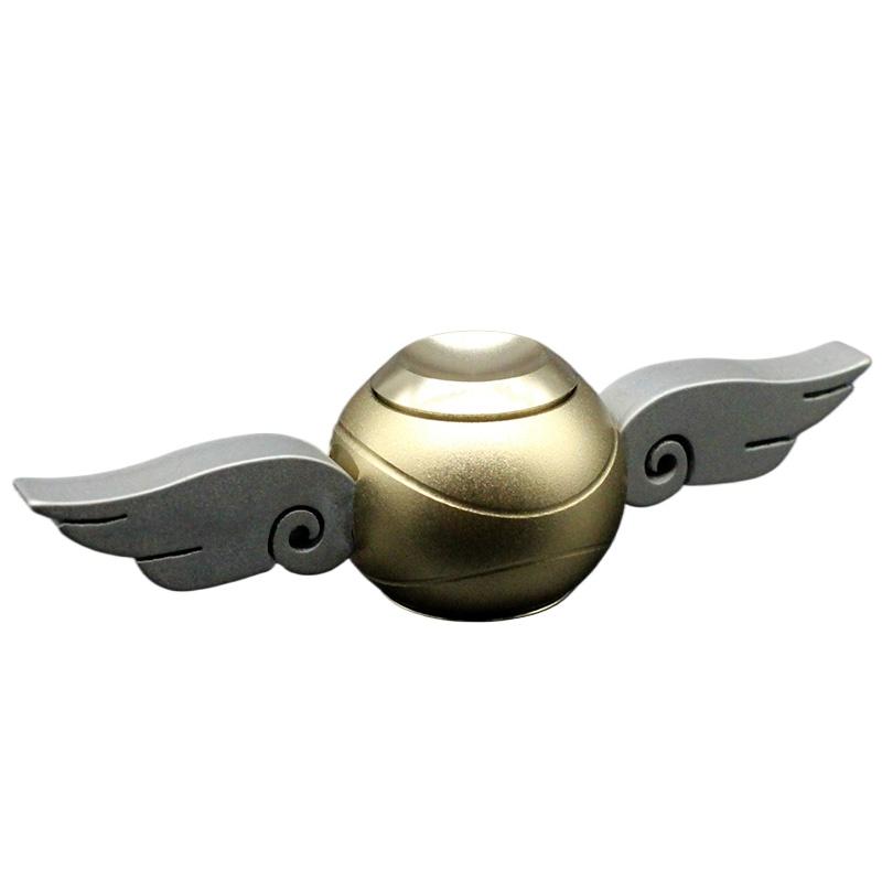 

Cupid 2 Fidget Spinner EDC Stress Relieving Toy Metal Rotating Fidget Toys Office Desktop Relieve Anxiety and Relax Toy золотий