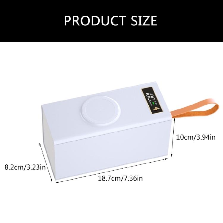 DIY 40x18650 Power Storage Box, DIY Power Case Box with LED Lights Case Support PD Charging/Wireless Charging Functions
