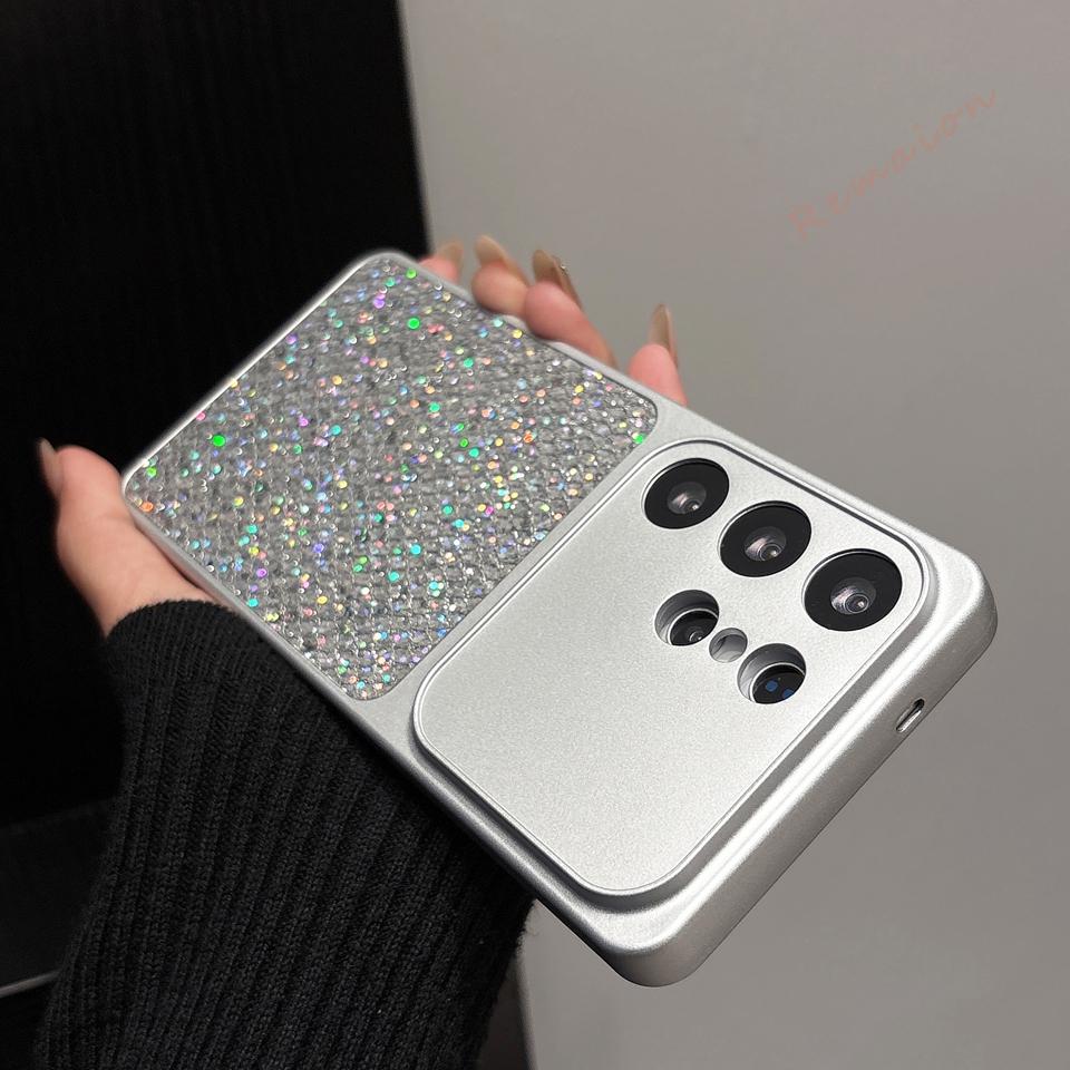 New Glitter Magnetic Phone Case for Samsung Galaxy S26 S23 S24 S2 S22 FE Ultra Note 20  Bling Bling Protector Cover