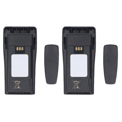 2Pcs 7.4V 2250mAh 2 Way Radio Replacement Battery Rechargeable Lithium Ion Battery with Belt Clips