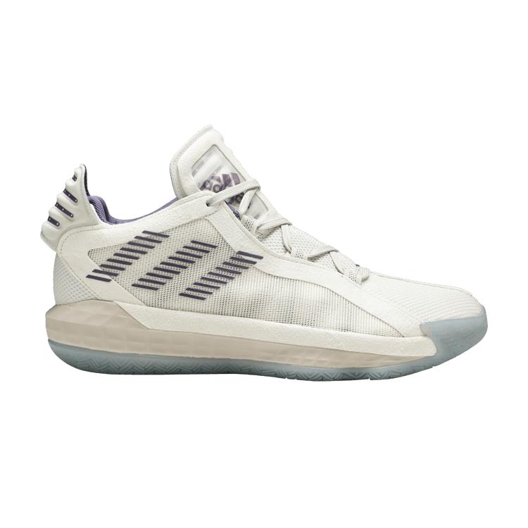 

Мужские кроссовки adidas Dame 6 Weber State White Core-White Tech-Purple FU9448
