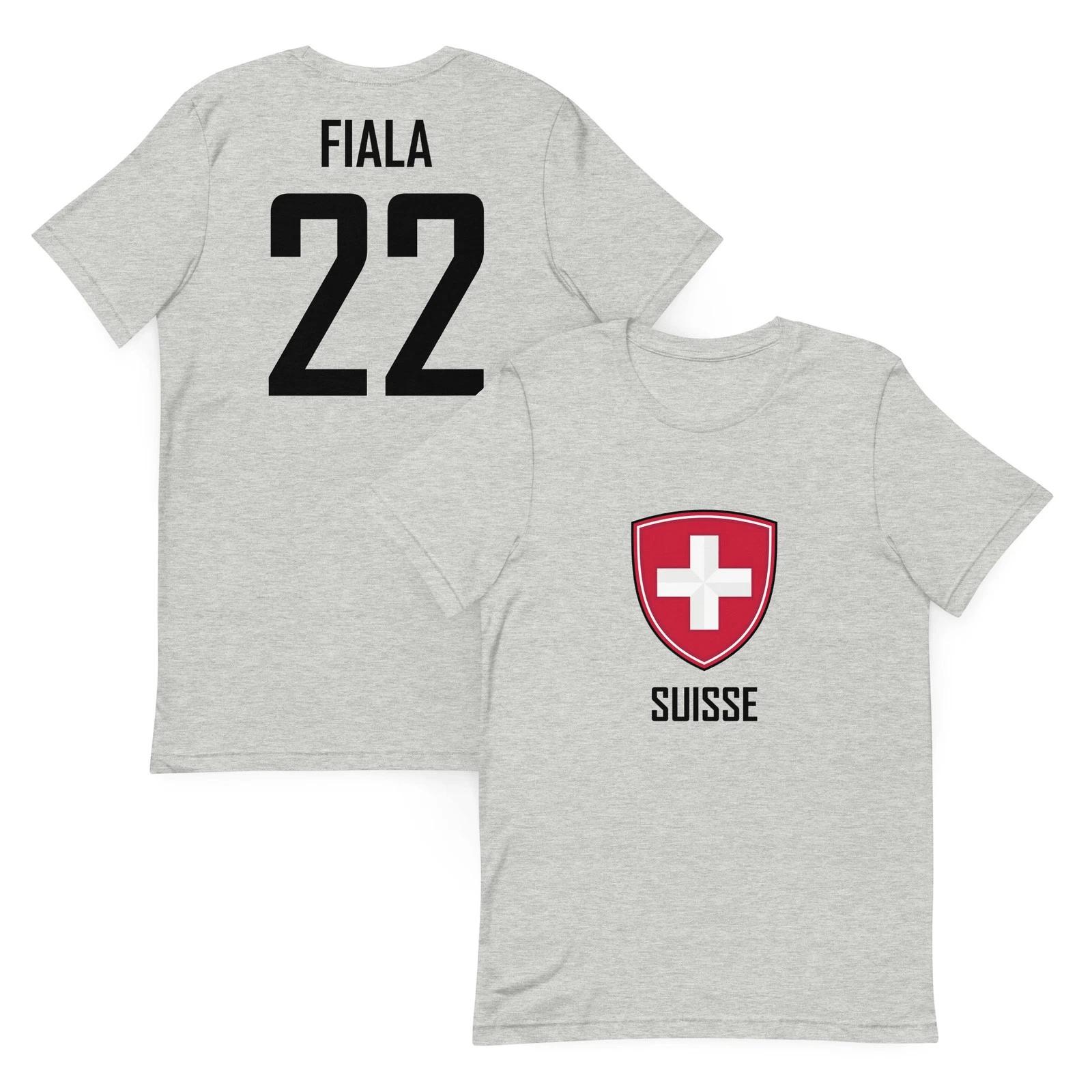 Kevin Fiala #22 Team Switzerland Hockey Jersey Shirt Olympics World Cup Kings S