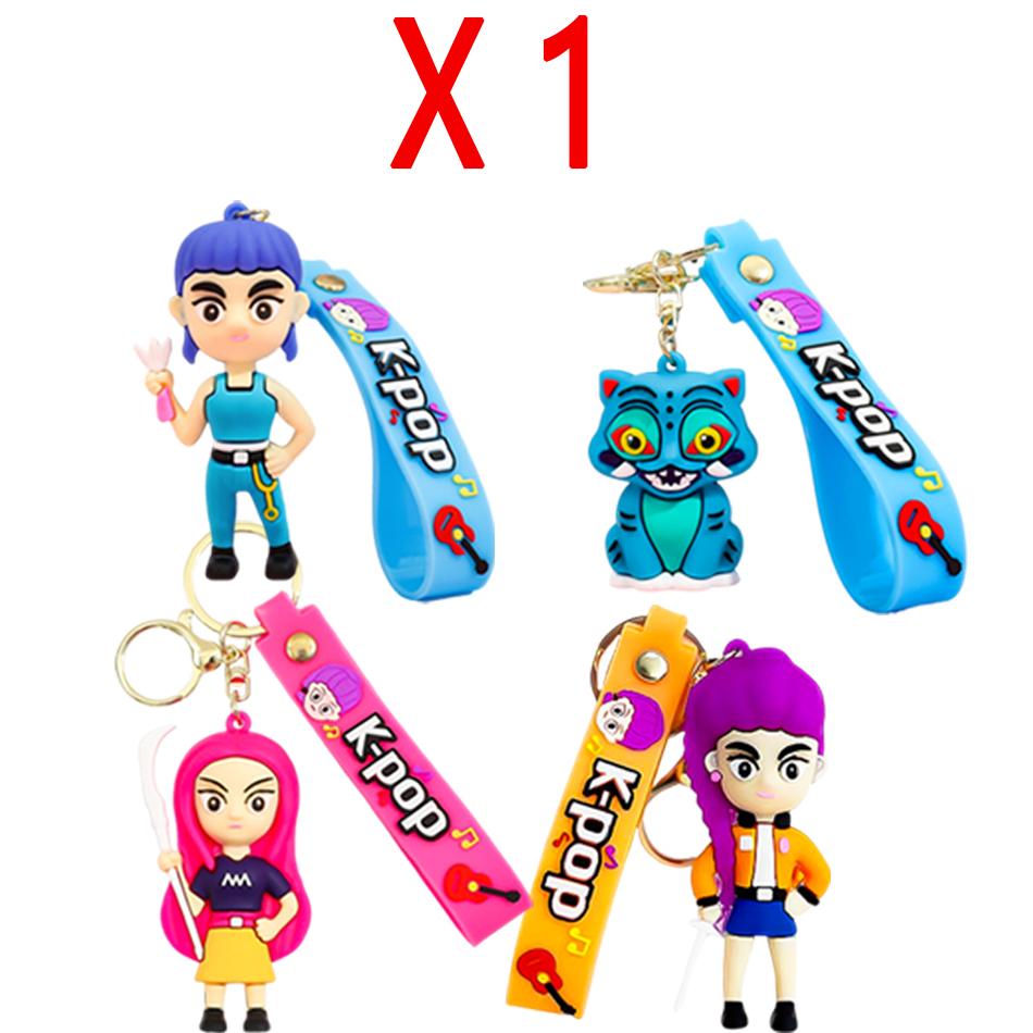 KPop Devil Hunter Peripheral Pendant Rumi Mira Zoe PVC Keychain Backpack Decoration Pendant Accessories Toys