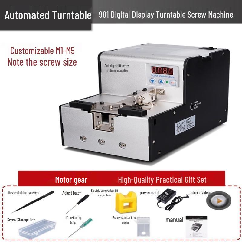 SHEYUE Automatic Screw Feeder with Digital Turntable CN plug (adapter included)