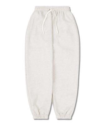 TI.GLAKE Plain Fleece-Lined Jogger Training Pants Oatmeal