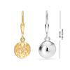 LeCalla 925 Sterling Silver Light-Weight Filigree Ball Leverback Dangle Earring for Women Teen 10 MM