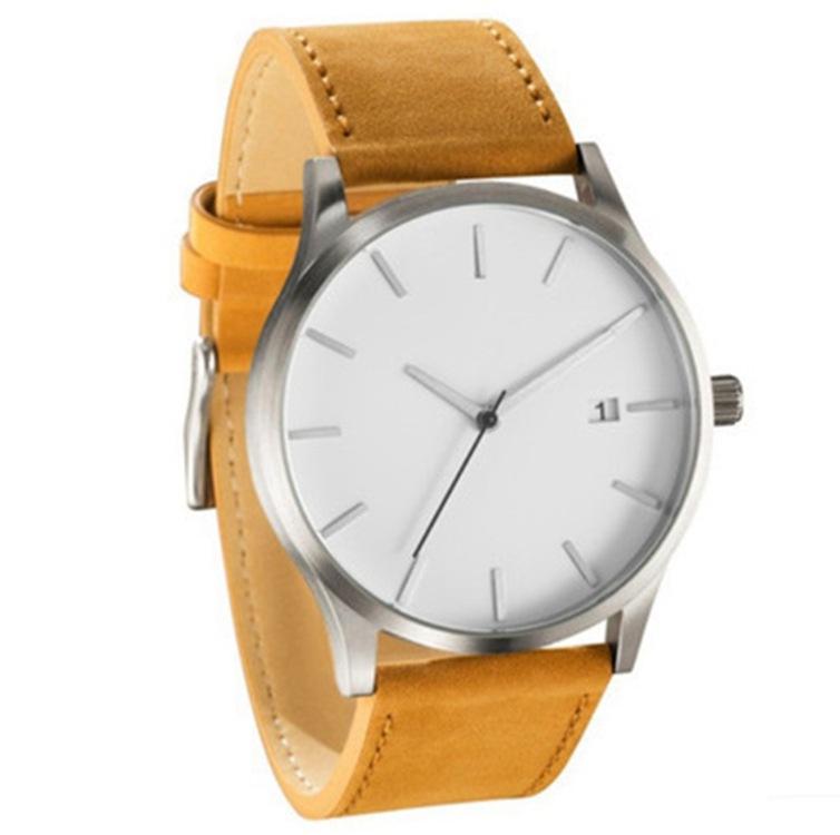 

Мужские часы Мужские часы Модные спортивные часы Новые мужские часы Мужской календарь Кожаные повседневные кварцевые часы Relojes Hombre