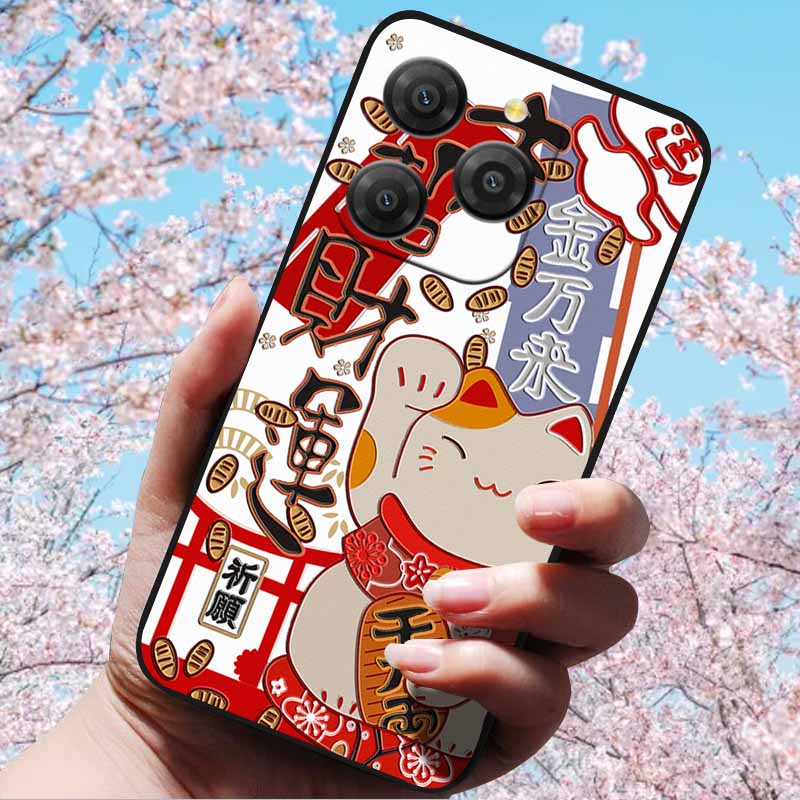 For Blackview Shark 9 5G Cases 3D Relief Flower Emboss Soft Silicone For Blackview Shark 9 5G 3D Cartoon Back Cover Cases Shark9