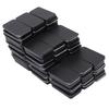 60pcs Small Tin Box Slide Top Rectangular Tin Containers for Candies Jewelry Crafts Lip Balm Storage Black
