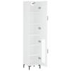 Highboard White 34.5 X 34 X 180 Cm Particleboard