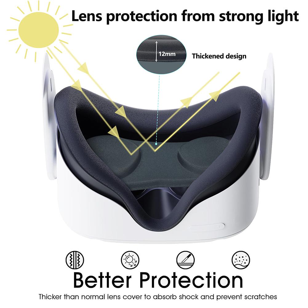 VR Lens Cover Anti-Scratch Lens Protective Cover VR Lens Protector for Meta Quest 3S/3/2/Pico4 Ultra VR Accessories