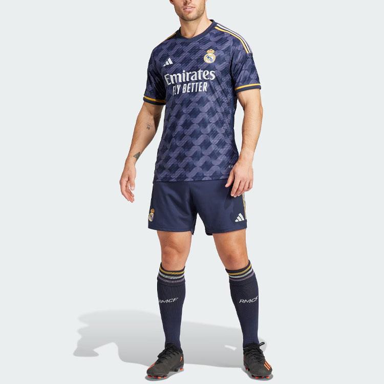 Adidas Real Madrid 23/24 Away Authentic Jersey Legend Ink Men Streetwear IA5138